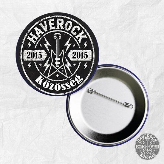 Haverock kitűző alap logó 32mm